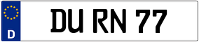 Truck License Plate
